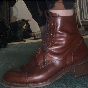 Vintage ankle riding boots